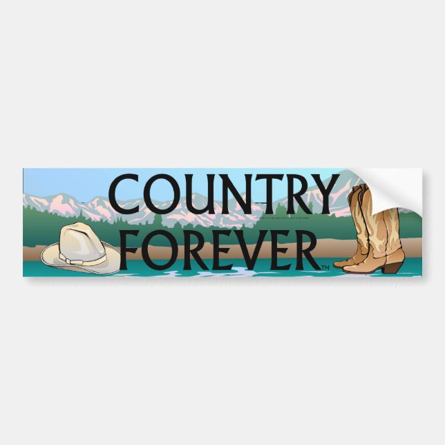 TEE Country Forever Bumper Sticker (Front)