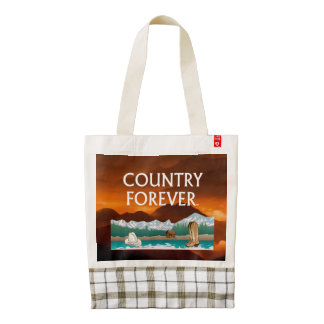 TEE Country Forever Zazzle HEART Tote Bag