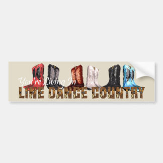 TEE Country Line Dance Bumper Sticker
