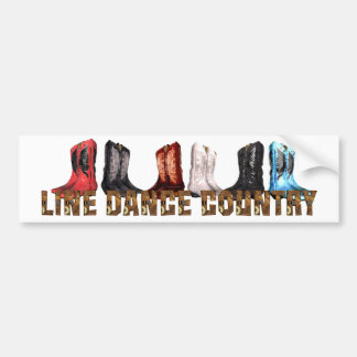 TEE Country Line Dance Bumper Sticker