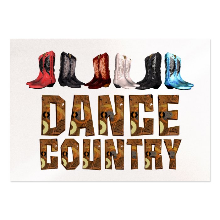 TEE Country Line Dance Business Card Templates