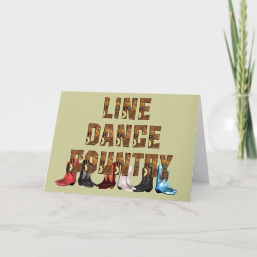 TEE Country Line Dance Card