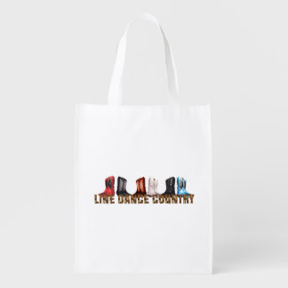 TEE Country Line Dance Grocery Bag