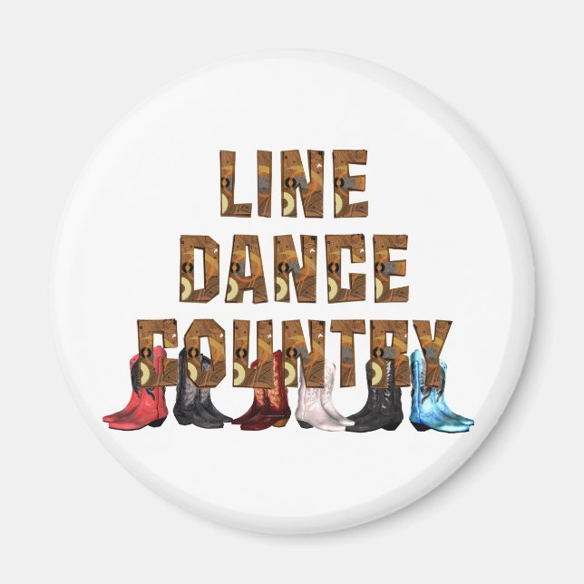 TEE Country Line Dance Magnet (Front)