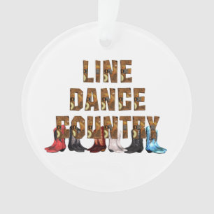 TEE Country Line Dance Ornament