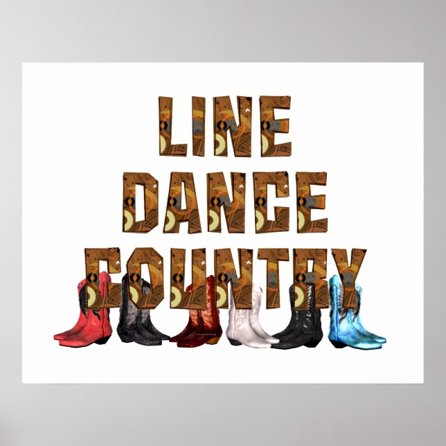 TEE Country Line Dance Poster (Front)