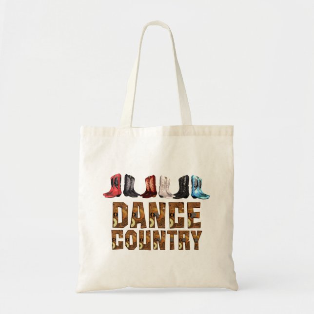 TEE Country Line Dance Tote Bag (Front)