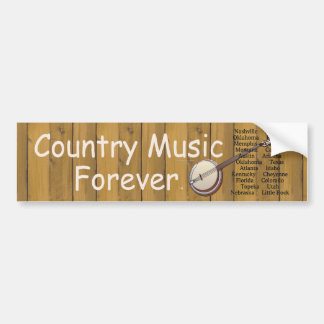 TEE Country Music Forever Bumper Sticker