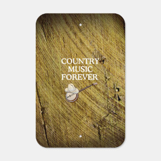 TEE Country Music Forever Metal Parking Sign