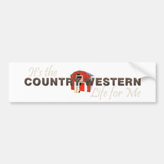 TEE Country Western Life Bumper Sticker