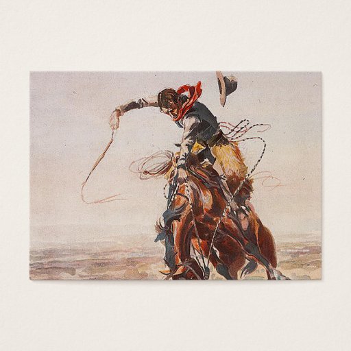 Customizable TEE Cowboy Life Business Cards