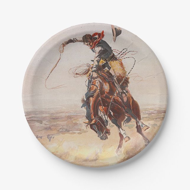 TEE Cowboy Life Paper Plates (Front)