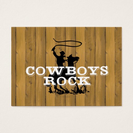 Customizable TEE Cowboys Rock Business Cards