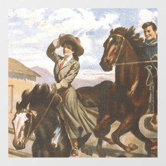 TEE Cowgirl Old School Floor Decals