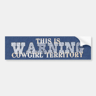 TEE Cowgirl Territory Bumper Sticker