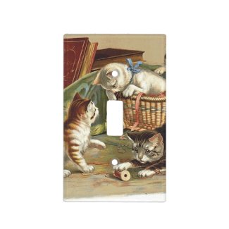 TEE Curious Cat Light Switch Cover