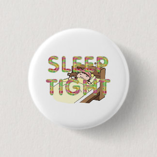 TEE Cute Sleep Slogan Button