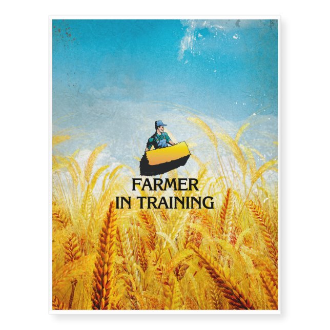 TEE Farmer in Training Temporary Tattoos (Front)