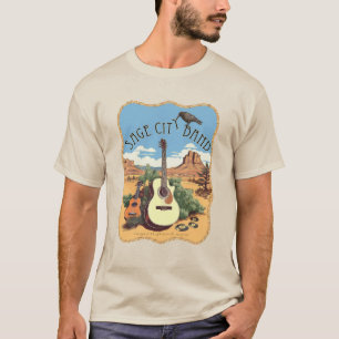 Tee featuring a sage City band design.