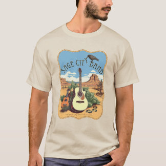 Tee featuring a sage City band design.