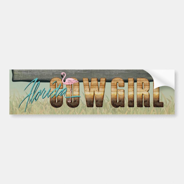 TEE Florida Cowgirl Bumper Sticker (Front)