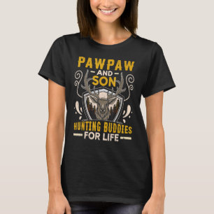 Tee  For Grandpa Pawpaw And Son Hunting Buddies Fo