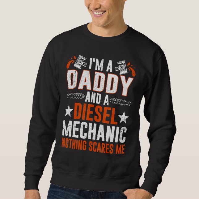 Tee For Men Father's Day Diesel Mechanic Daddy (Front)