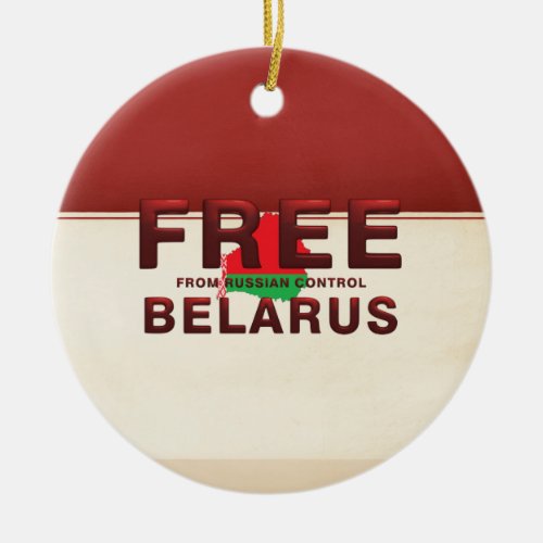 TEE Free Belarus Ceramic Ornament