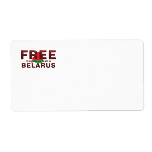 TEE Free Belarus Label