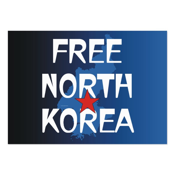 TEE Free North Korea Business Card Templates