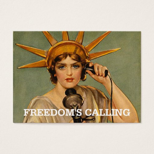 Customizable TEE Freedom's Calling Business Card