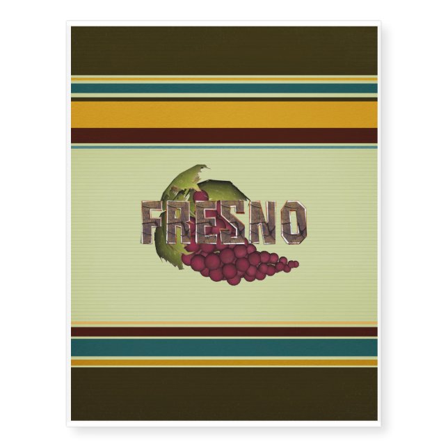 TEE Fresno Temporary Tattoos (Front)