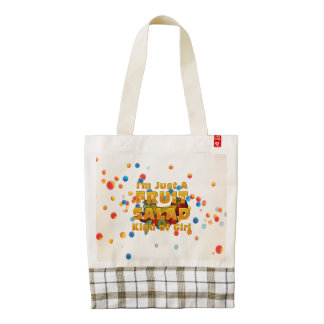 TEE Fruit Salad Girl Zazzle HEART Tote Bag