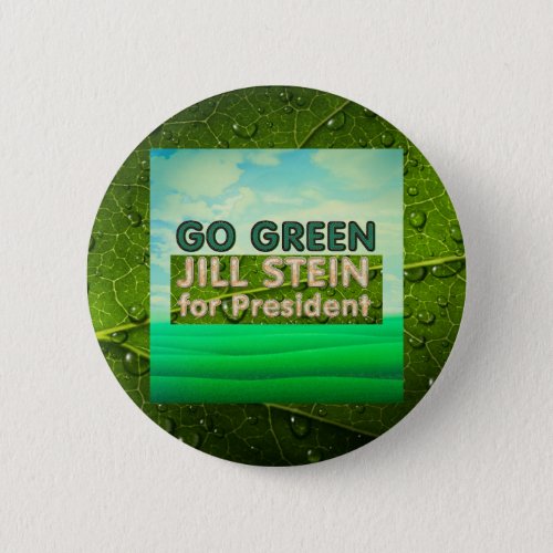 TEE Green Party Jill Stein 2024 Button
