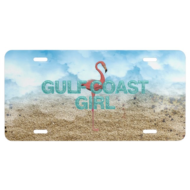 TEE Gulf Coast Girl License Plate (Front)