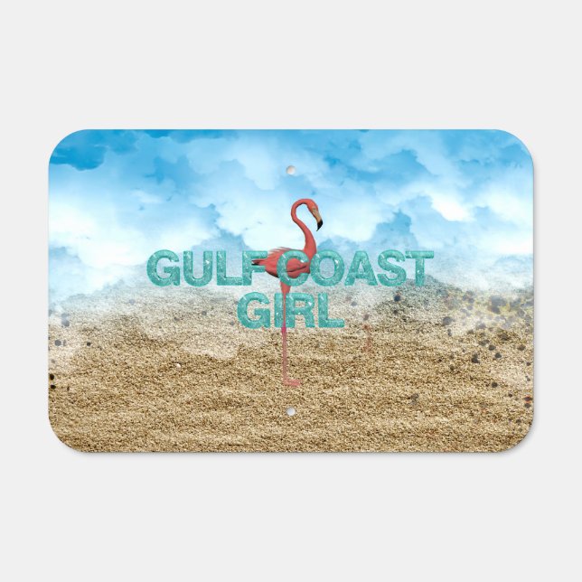 TEE Gulf Coast Girl Metal Parking Sign (Front)
