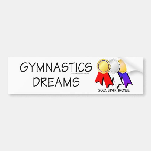 TEE Gymnastics Dreams Bumper Sticker