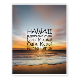 TEE Hawaii Temporary Tattoos
