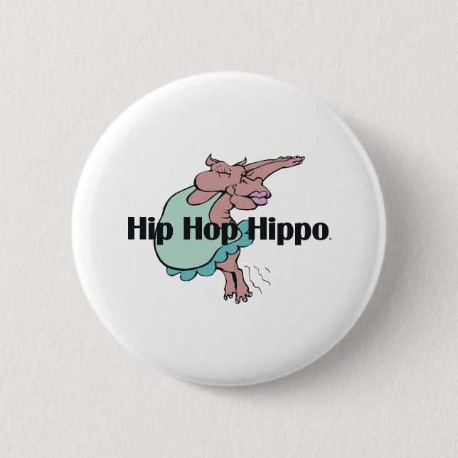 TEE Hip Hip Hippo Button (Front)