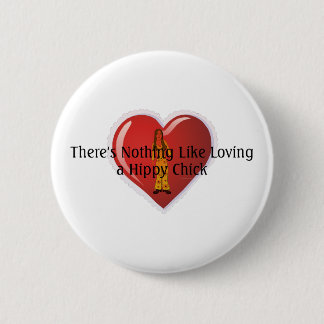 TEE Hippy Chick Pinback Button