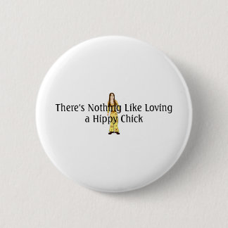 TEE Hippy Chick Pinback Button