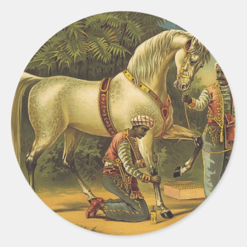 TEE Horse Royalty Classic Round Sticker