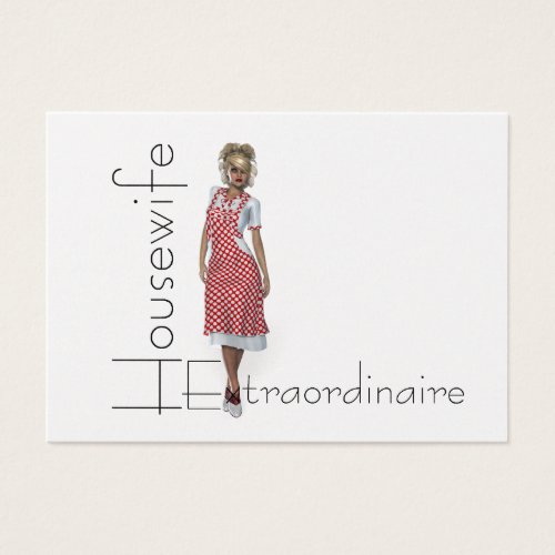 TEE Housewife Extraordinaire Business Cards