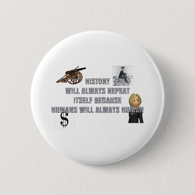 TEE Humans Always Human Buttons (Front)