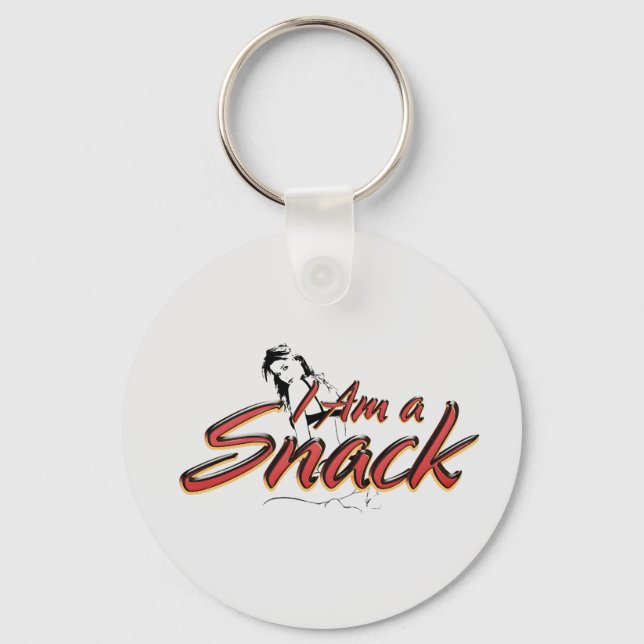 TEE I am a Snack Keychain (Front)