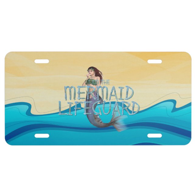 TEE I am the Mermaid License Plate (Front)
