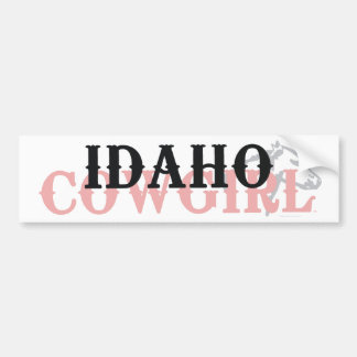 TEE Idaho Cowgirl Bumper Sticker
