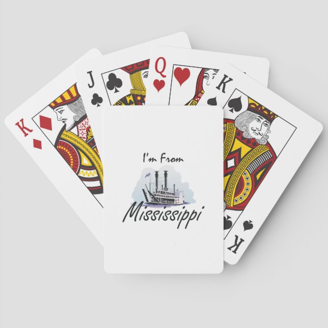 TEE I'm From Mississippi Poker Cards (Back)