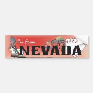 TEE I'm From Nevada Bumper Sticker