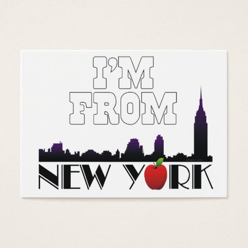 Customizable TEE I'm From New York Business Card